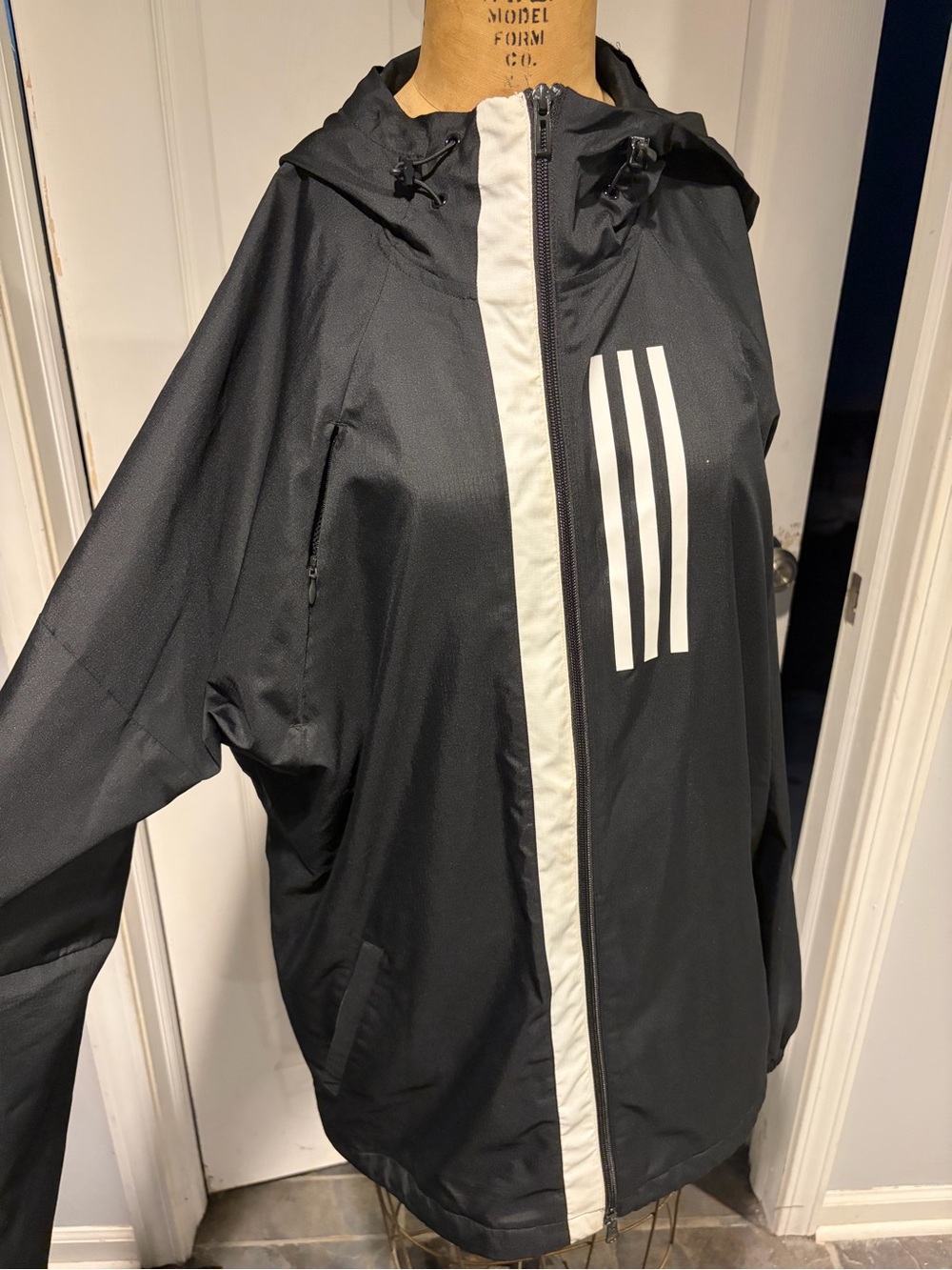 Men’s Black Adidas Windbreaker